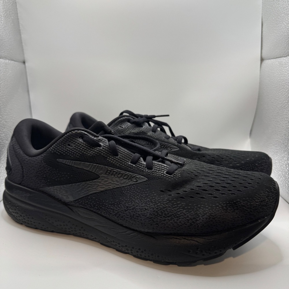 Brooks 12 Ghost 15 Running Shoes Mens Black Wide 2E 1104182E020
